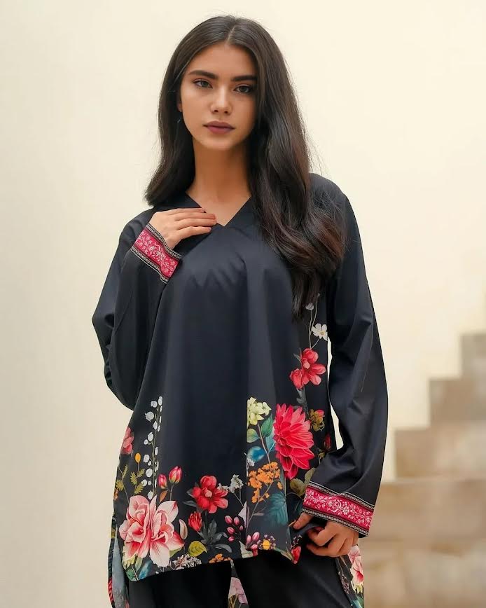 Dhaga Pret Printed Soft Crepe 2 Piece Dhalia