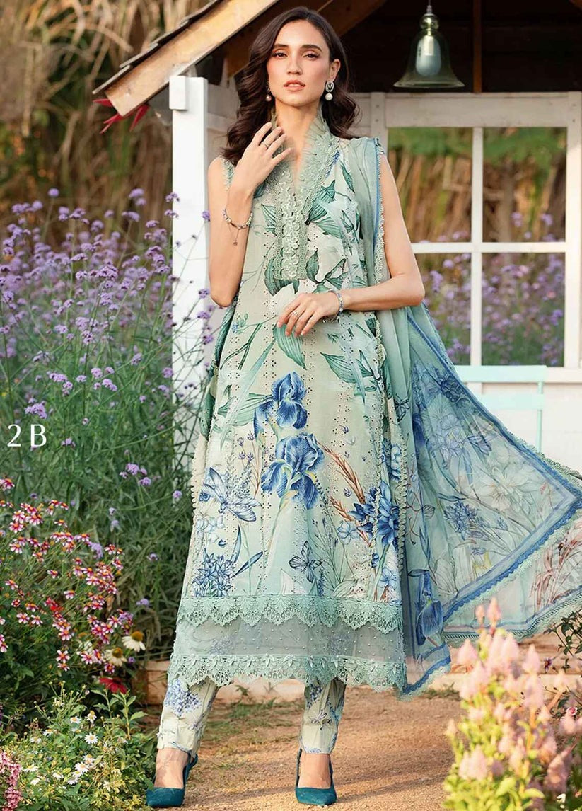 Embroidered Lawn 3 Piece Unstitched Suit