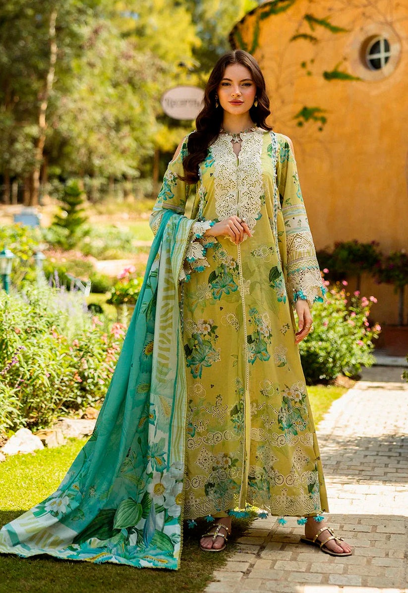 Embroidered Lawn 3 Piece Unstitched Suit