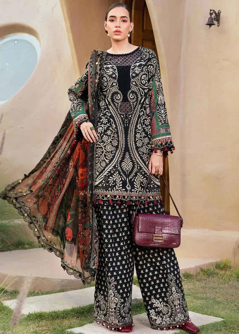 Embroidered Lawn 3 Piece Unstitched Suit