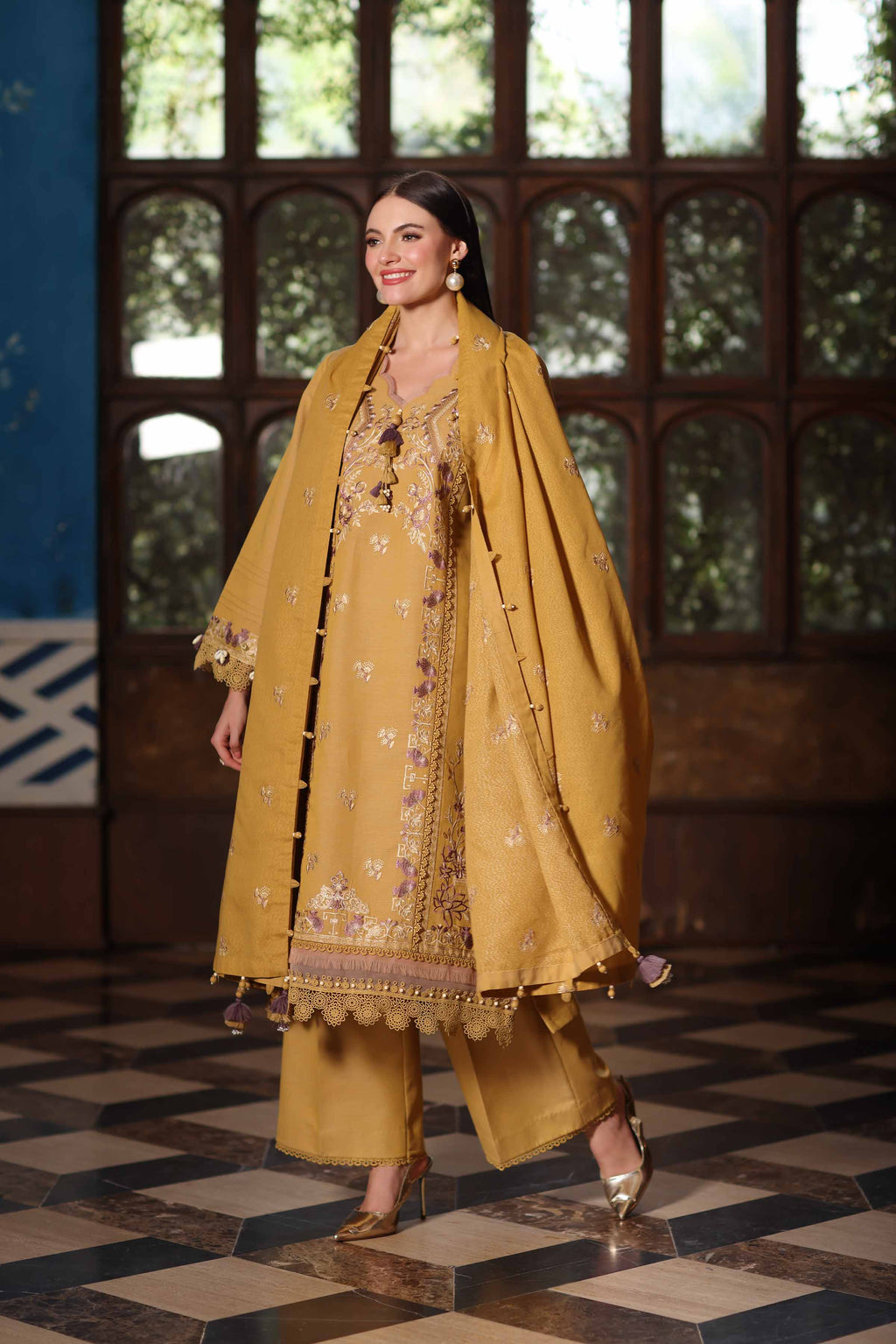 3 Piece - Embroidered Suit