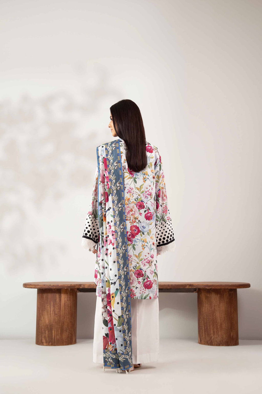 3 Piece - Digital Printed Embroidered Suit