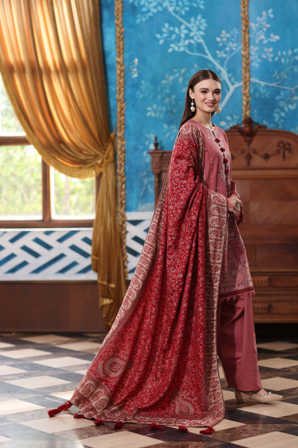 3 Piece - Embroidered Suit