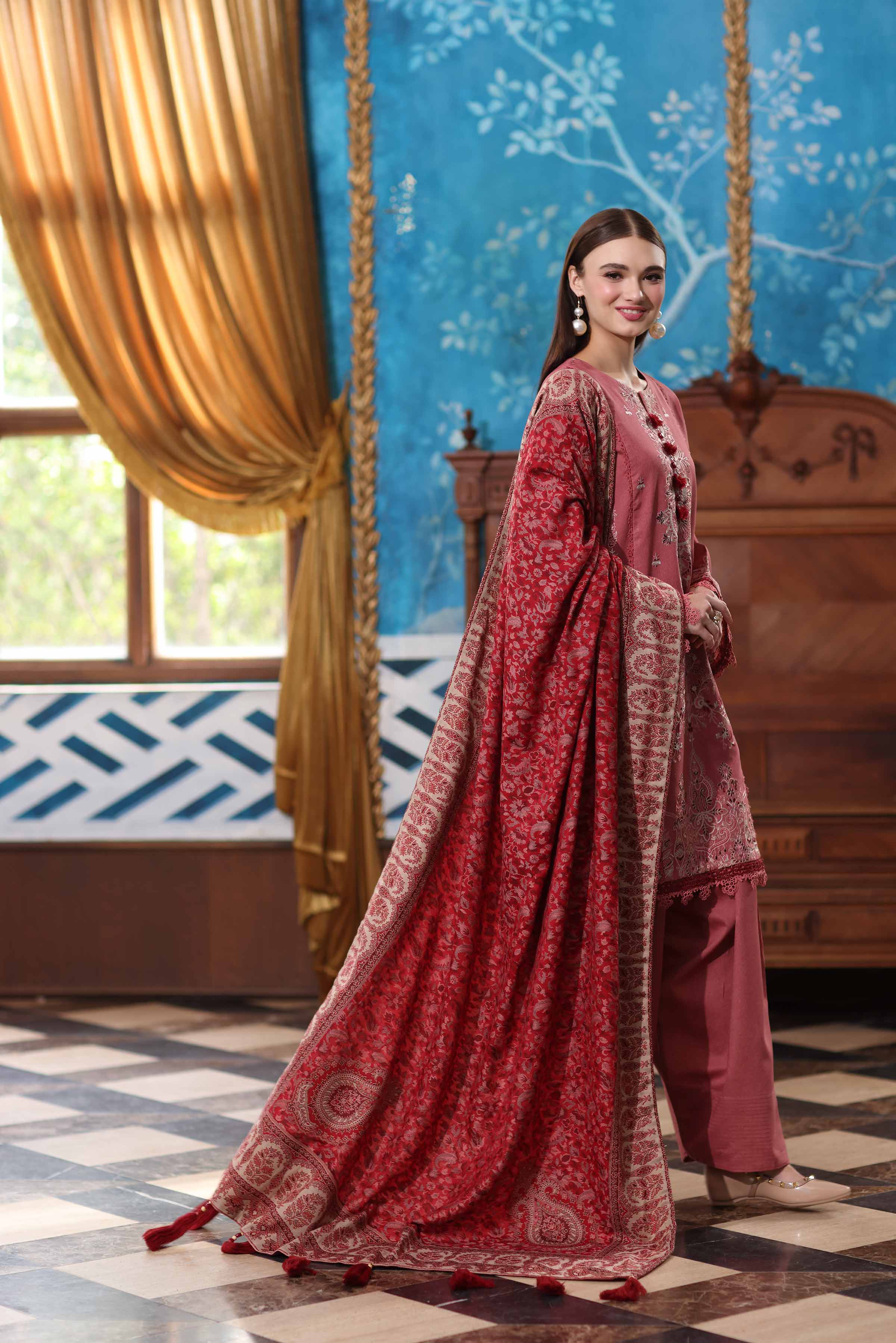 3 Piece - Embroidered Suit