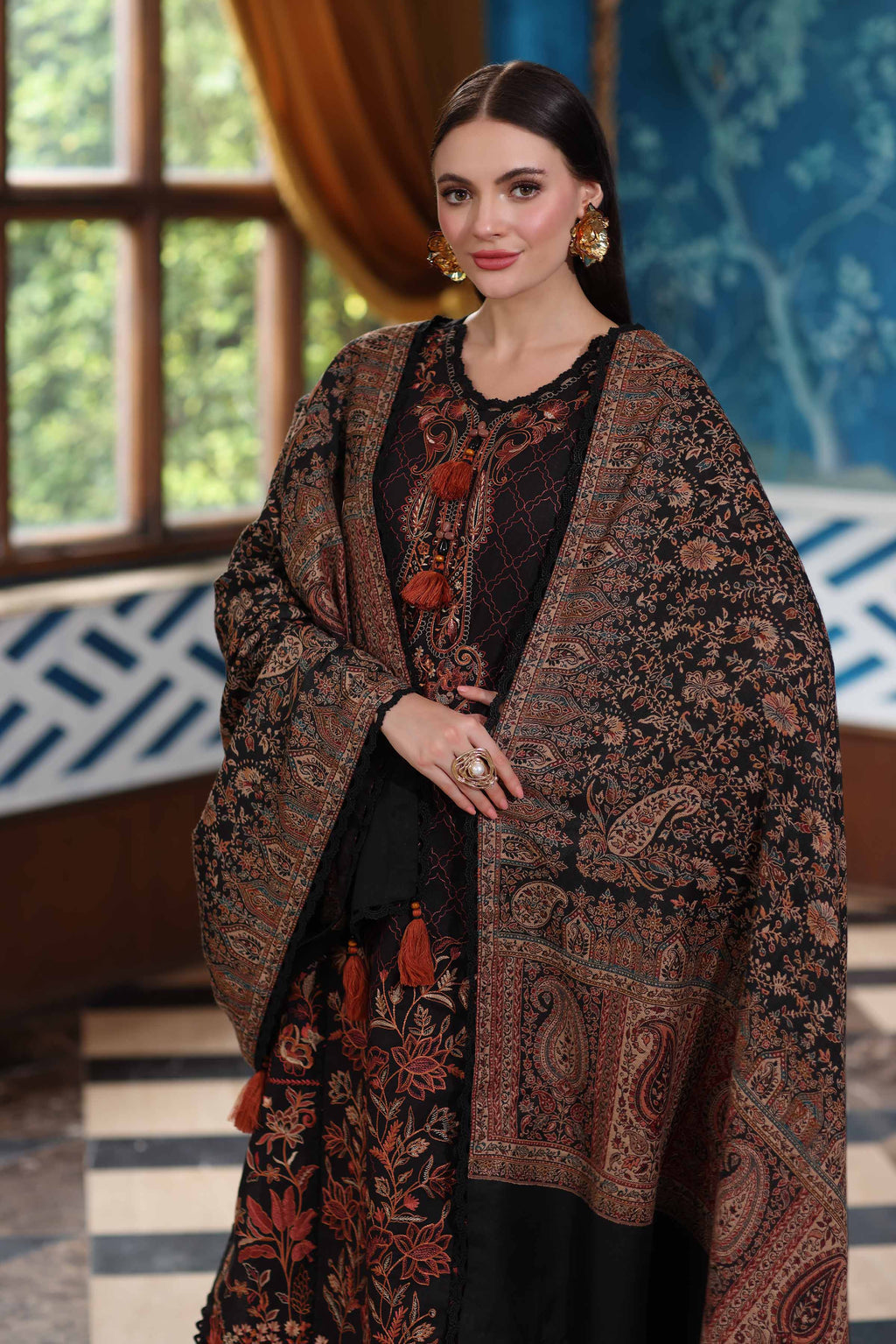 3 Piece - Embroidered Suit