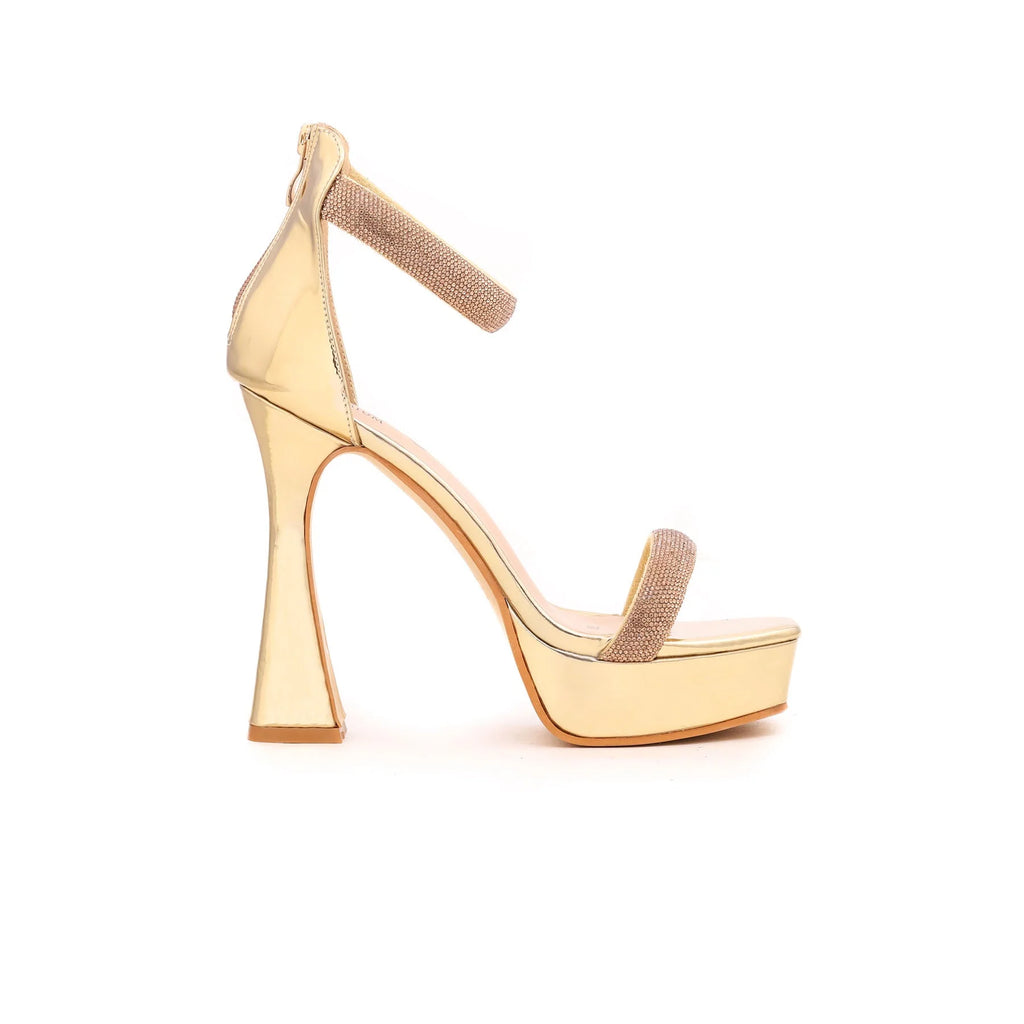 Golden Fancy Bridal Sandal