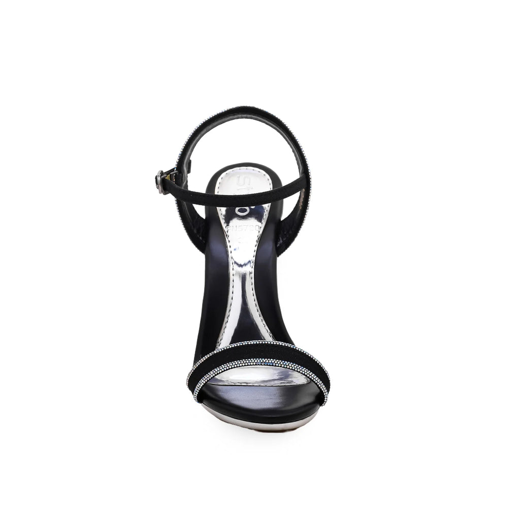 Black Fancy Bridal Sandal