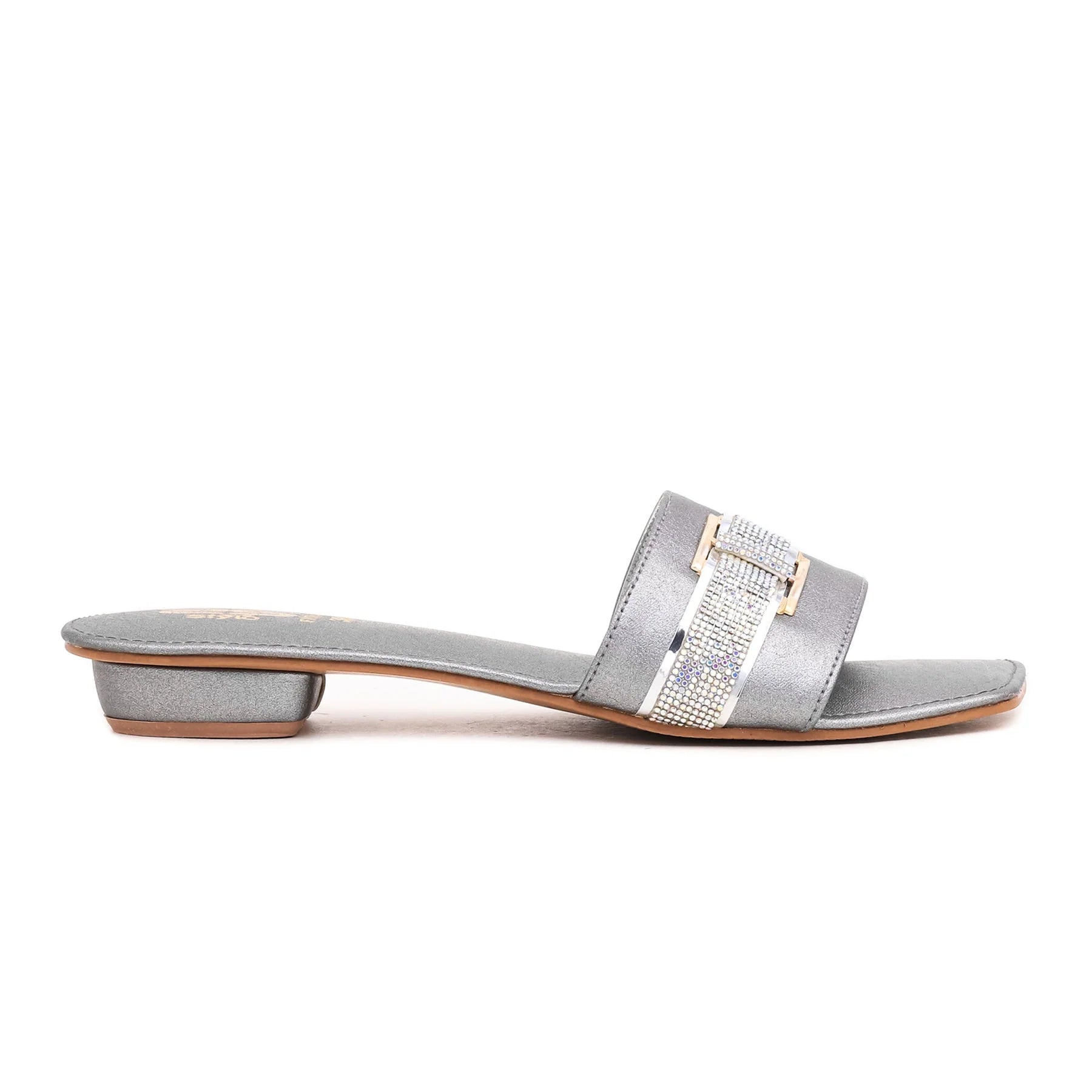 Golden & Grey Fancy Slipper