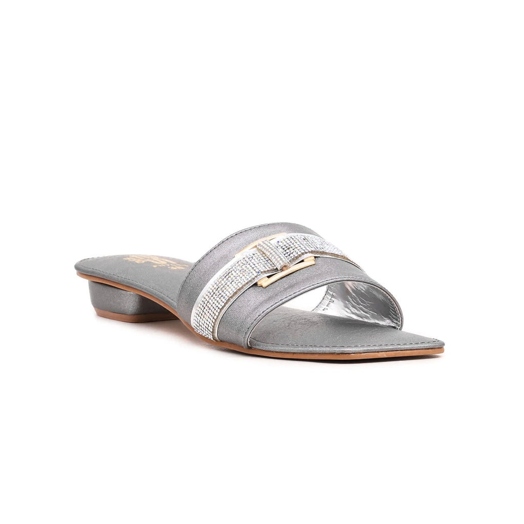Golden & Grey Fancy Slipper