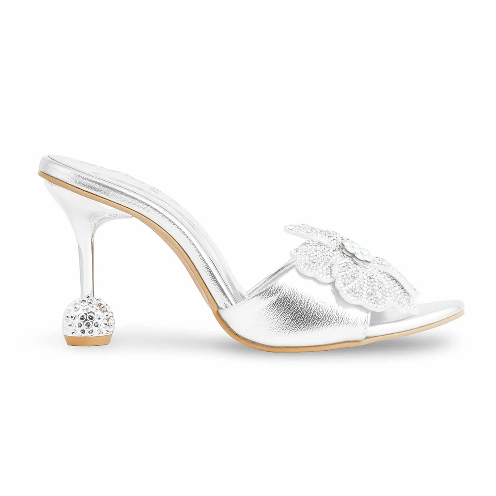 Golden & Silver Fancy Women Slipper