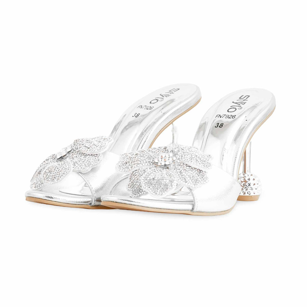 Golden & Silver Fancy Women Slipper