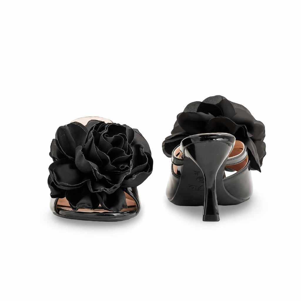 Black & Brown Formal Slipper For Women