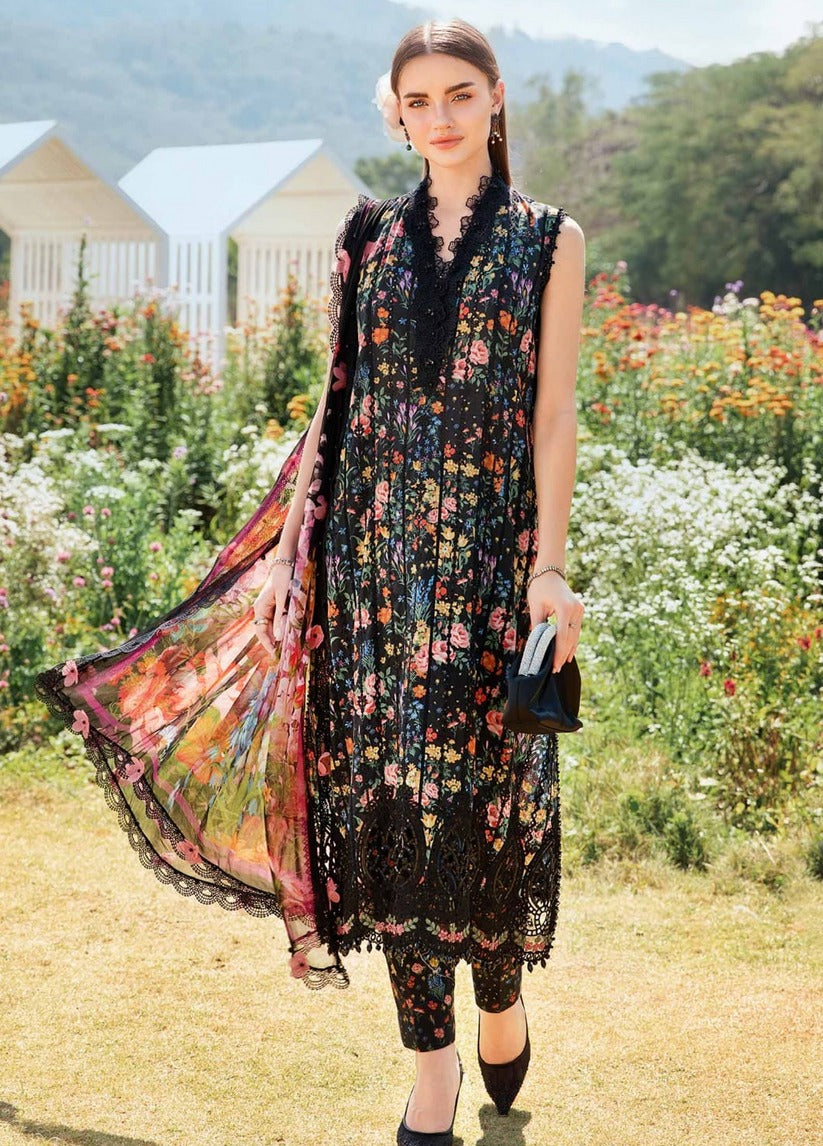 Embroidered Lawn 3 Piece Unstitched Suit